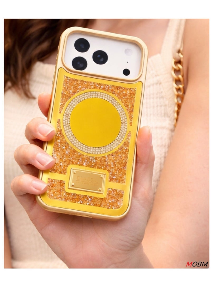 MOBM Case for iPhone 17 Pro Case with Mirror Cute Luxury Sparkle Glitter Diamond Crystal Rhinestone Protective Cover (iPhone "17 Pro") - Image 4
